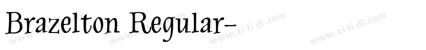 Brazelton Regular字体转换